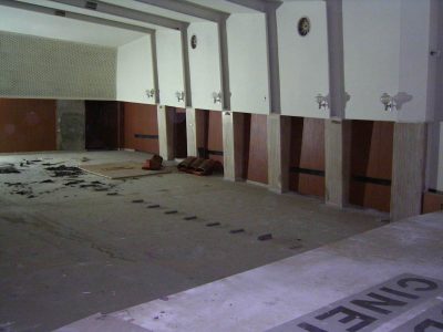 Banca Popolare Crotone Sede Catanzaro(ex Cinema Odeon)-Parete soppalco prima